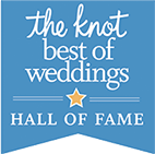 The Cincinnati Wedding DJs Hall of Fame logo.