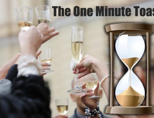 How to give a one minute wedding toast (and why you should!)