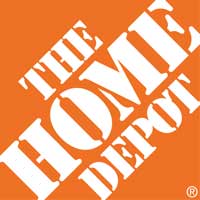 Home Depot The Home Depot logo on an orange background.